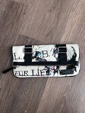 L.A.M.B For Life Fold Over Clutch Bag